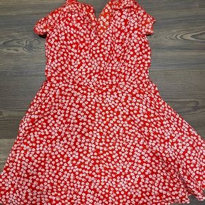 Zaful red flowered dress